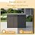 GYMHILL 50 Gallon Outdoor & Indoor Deck Storage Box, Waterproof Lockable Patio Storage Container for Gardening Tools, Picnic Supplies, Easy to Assemble, Black