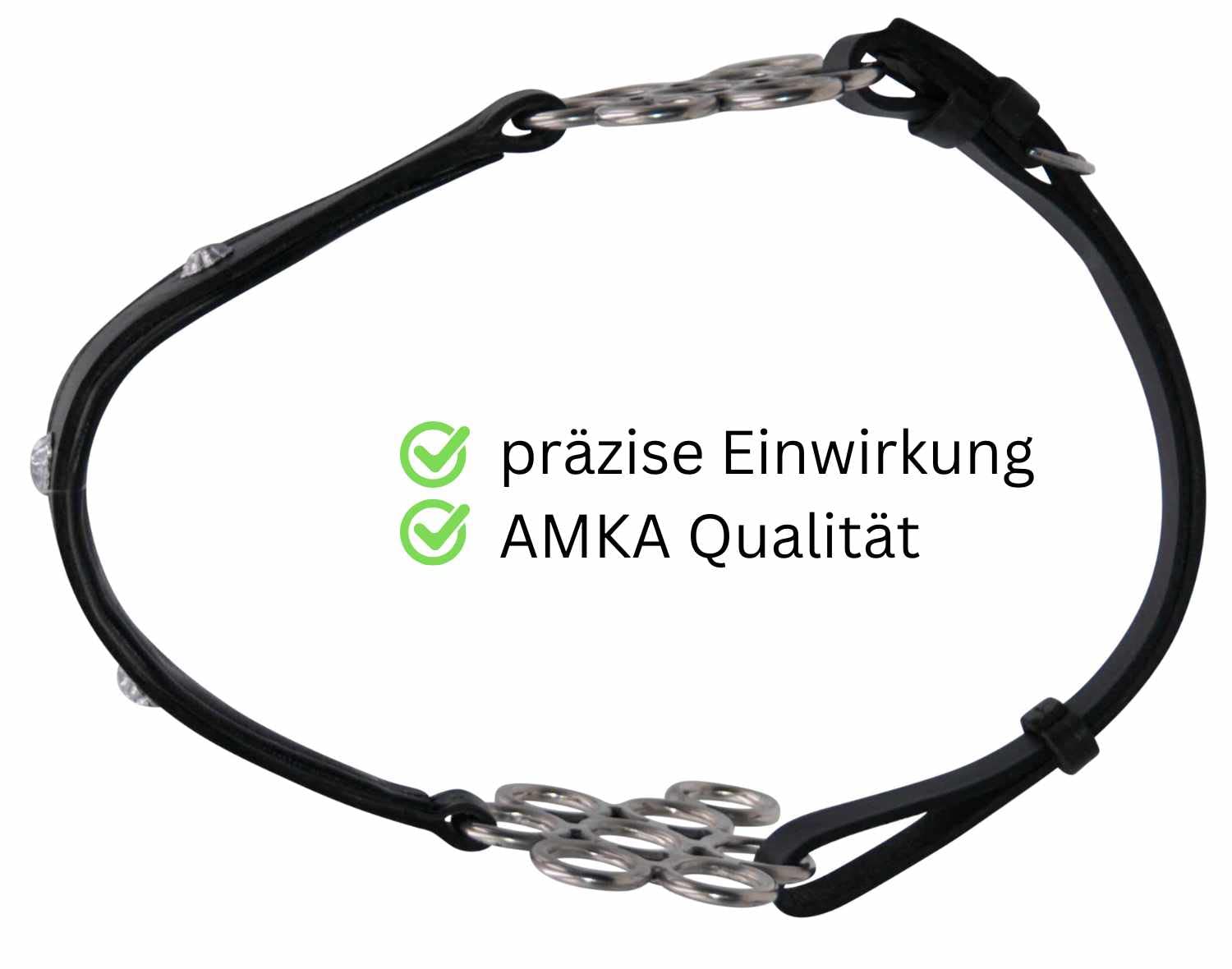 AMKA Hackamore Barock Glücksrad/Flower, gepolstert 034/101