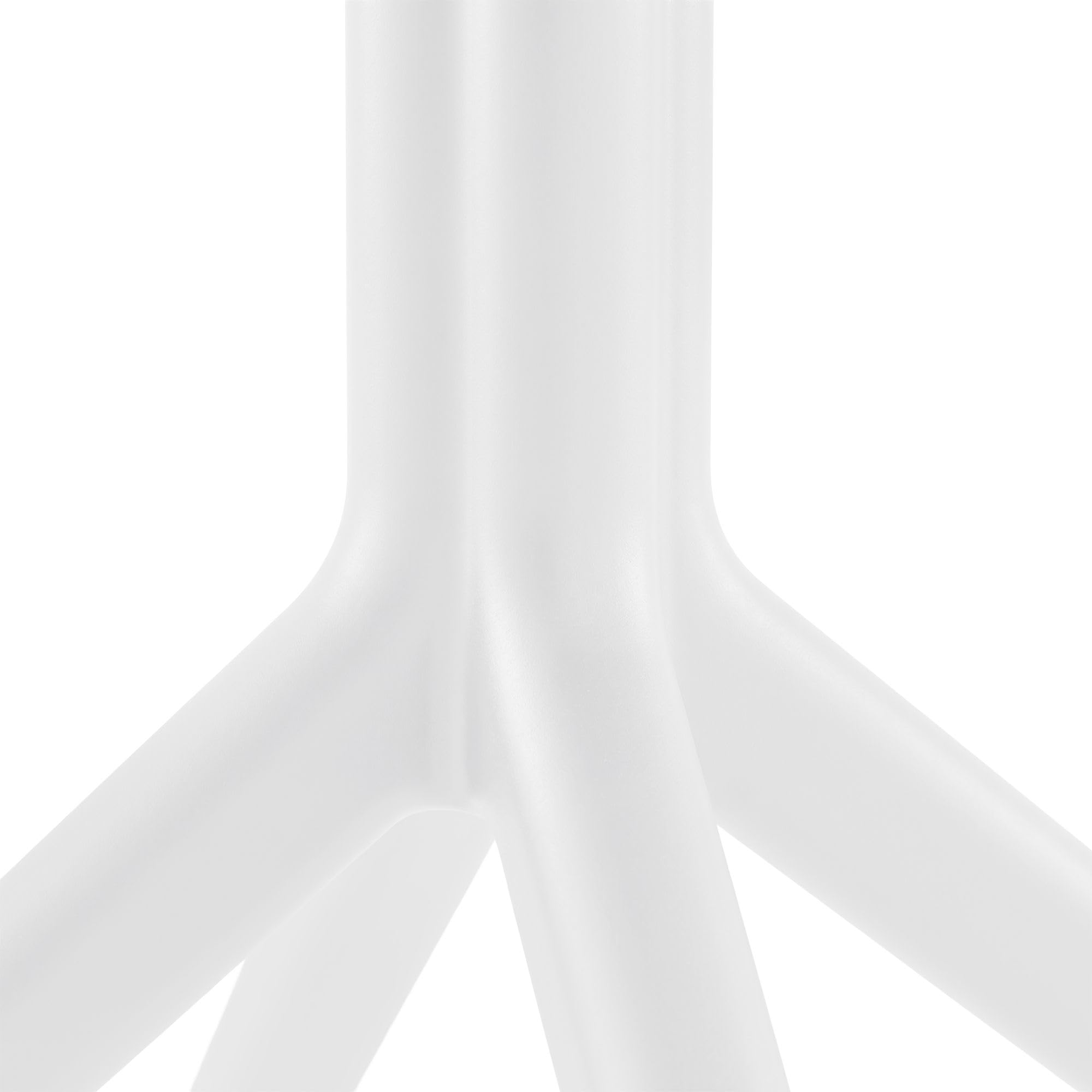 CLP Tavolo da Giardino Sky Ø 105 cm Rotondo, Bistrò Esterno in Polipropilene Resistente a UV e Intemperie, Stabile, Altezza 74 cm, Colore:Bianco