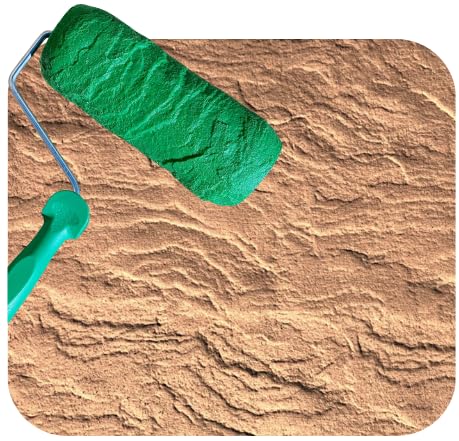 Rodillo hormigón impreso estampado ROCA MARESTextura mortero, cemento, Monocapa Paredes efecto Ladrillo, Tematización Brick Roller Stamp Concrete (ROCA B)