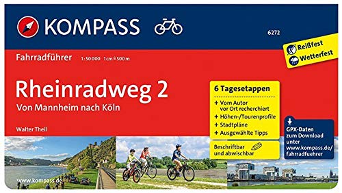 Télécharger Rheinradweg 2, von Mannheim nach Köln: Fahrradführer mit Routenkarten im optimalen Maßstab. PDF Ebook En Ligne