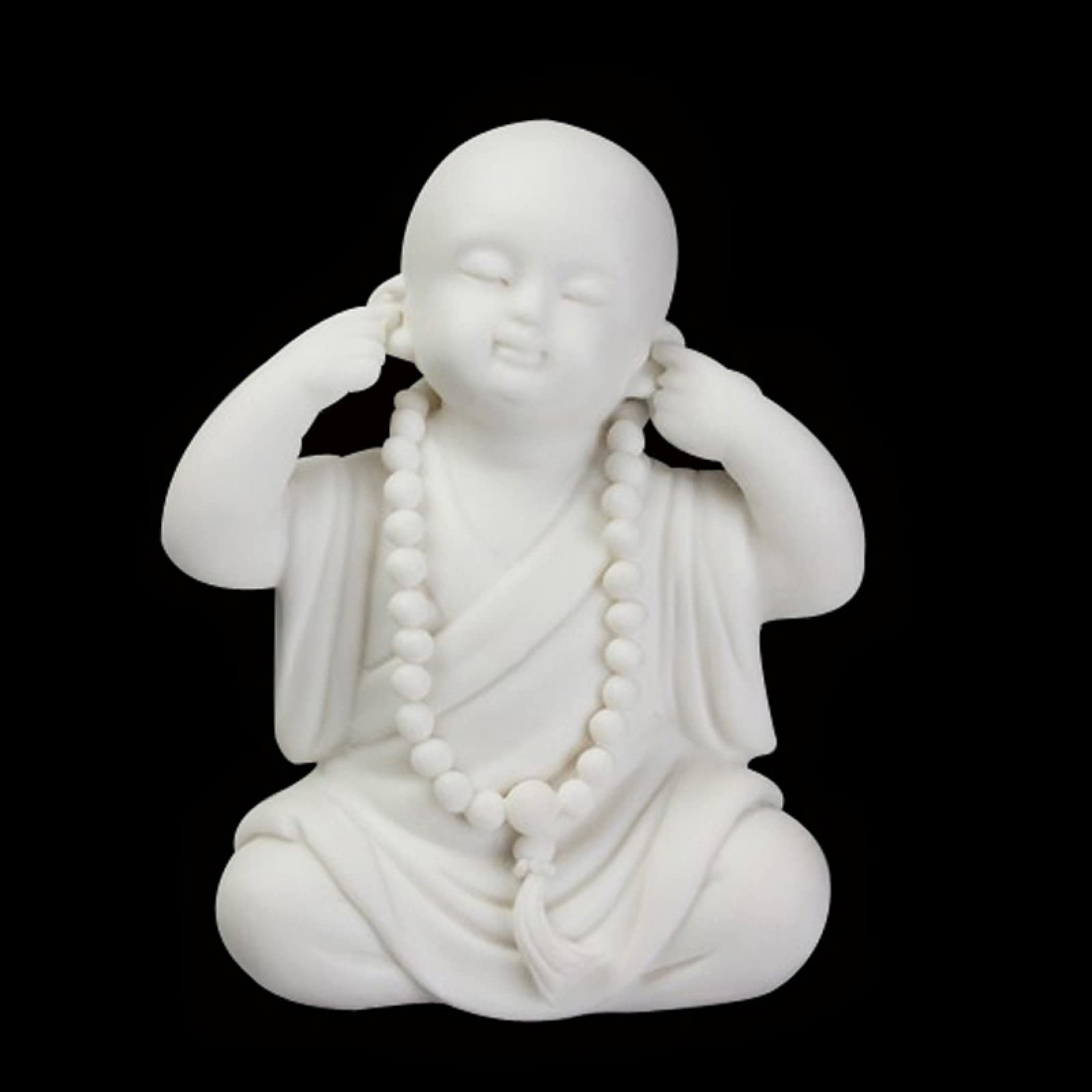 Dytartzx Ceramic Ornament Religious Buddha Statue Figurine Handcrafted Sculpture Ornament Arts Home Office Desktop Decor Gift