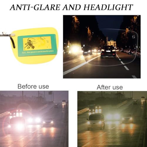 Clip on Polarized Night Vision Driving Glasses, Blocker To Wear Over Prescription Glasse -Clip on Compact4