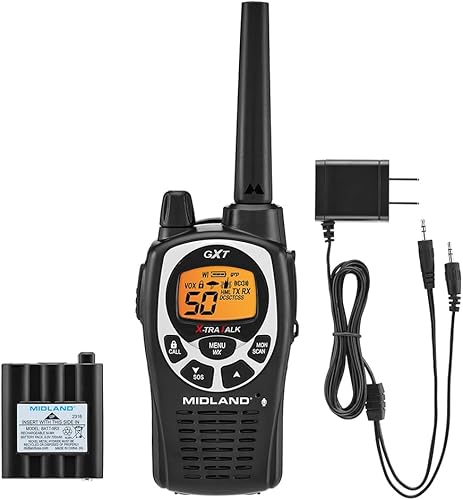 Midland, radio consumidor GXT1000AZ, radio de dos vías, GMRS, 50 canales, 36 millas, paquete individual, Paquete individual, individual paquete de
