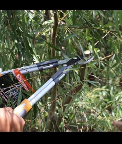 Image of SK Organic Professional Ratchet Anvil Lopper with Compound Action, Sturdy Telescopic Handles with Extra Leverage, Garden Pruning Tree Hedge Branch Cutter Garden Lopper (Bypass 50cm Looper)