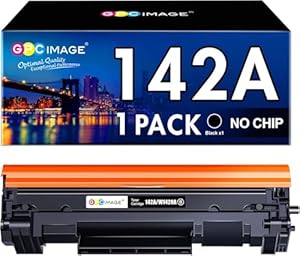 GPC IMAGE 142A Toner Kompatible für HP 142A Schwarz 142X, für HP Laserjet MFP M140w Toner M110w M110 MFP M140 MFP M139w M139 W1420A W1420X (Kein Chip, 1er-Pack Schwarz )