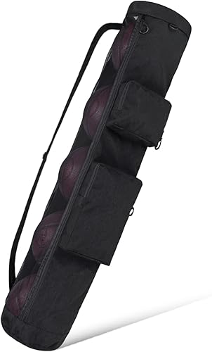 VISEMAN Bolsa de equipo de malla para pelotas Bolsa de equipo deportivo resistente con diseño de correa de hombro ajustable para entrenamiento de