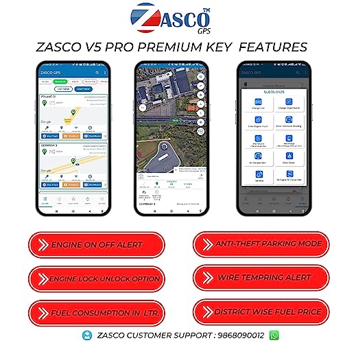 Image of ZASCO V5 PRO GPS Tracker for Cars /Motorcycles /Bikes /Trucks with Engine Lock /Unlock Option /antitheft alerts System with 5 Years Warranty+M2M Simcard(with Waterproof Tape).