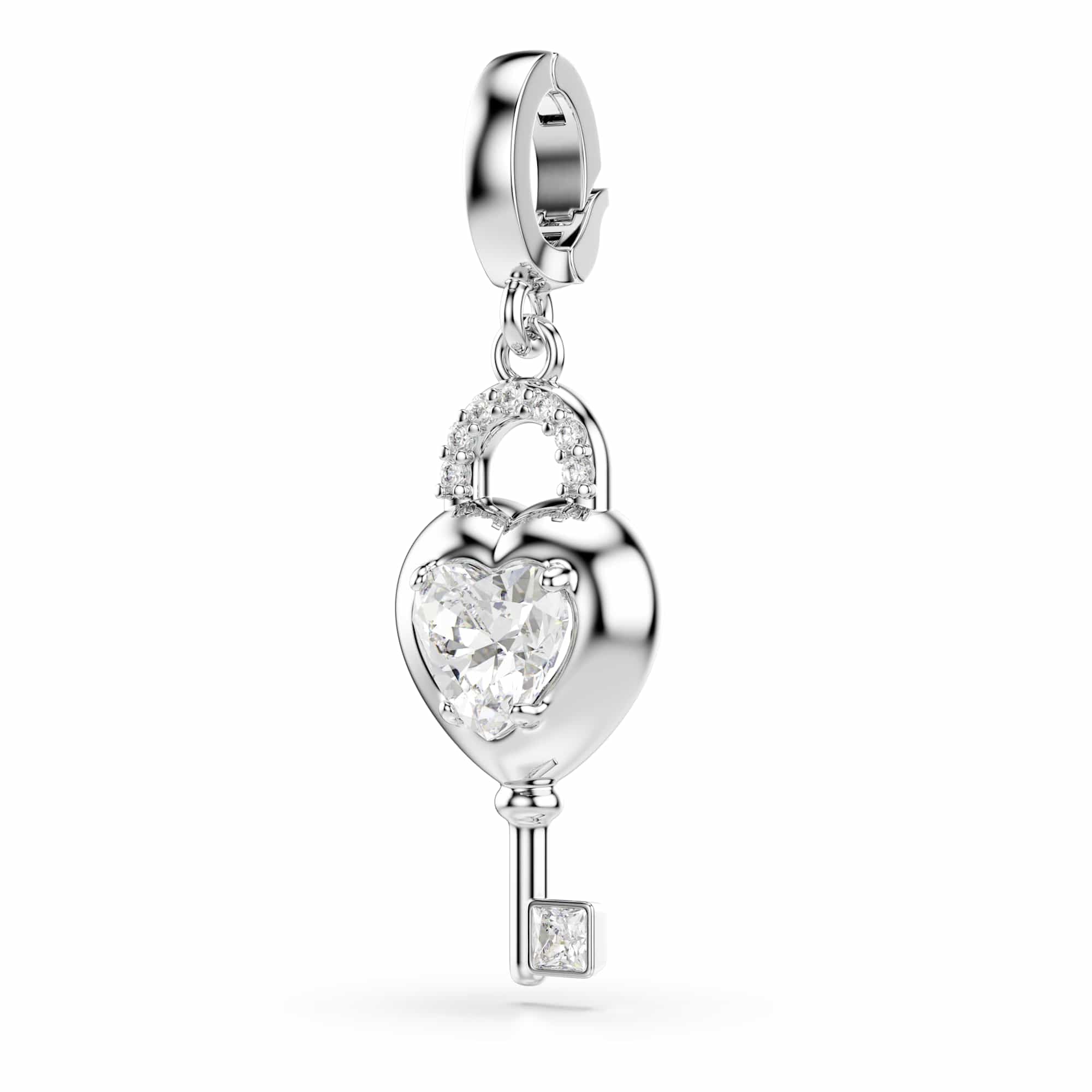 Swarovski Idyllia Collection Bracelet jonc, Tailles mixtes, Cœur, Rose, Finition métal mixte
