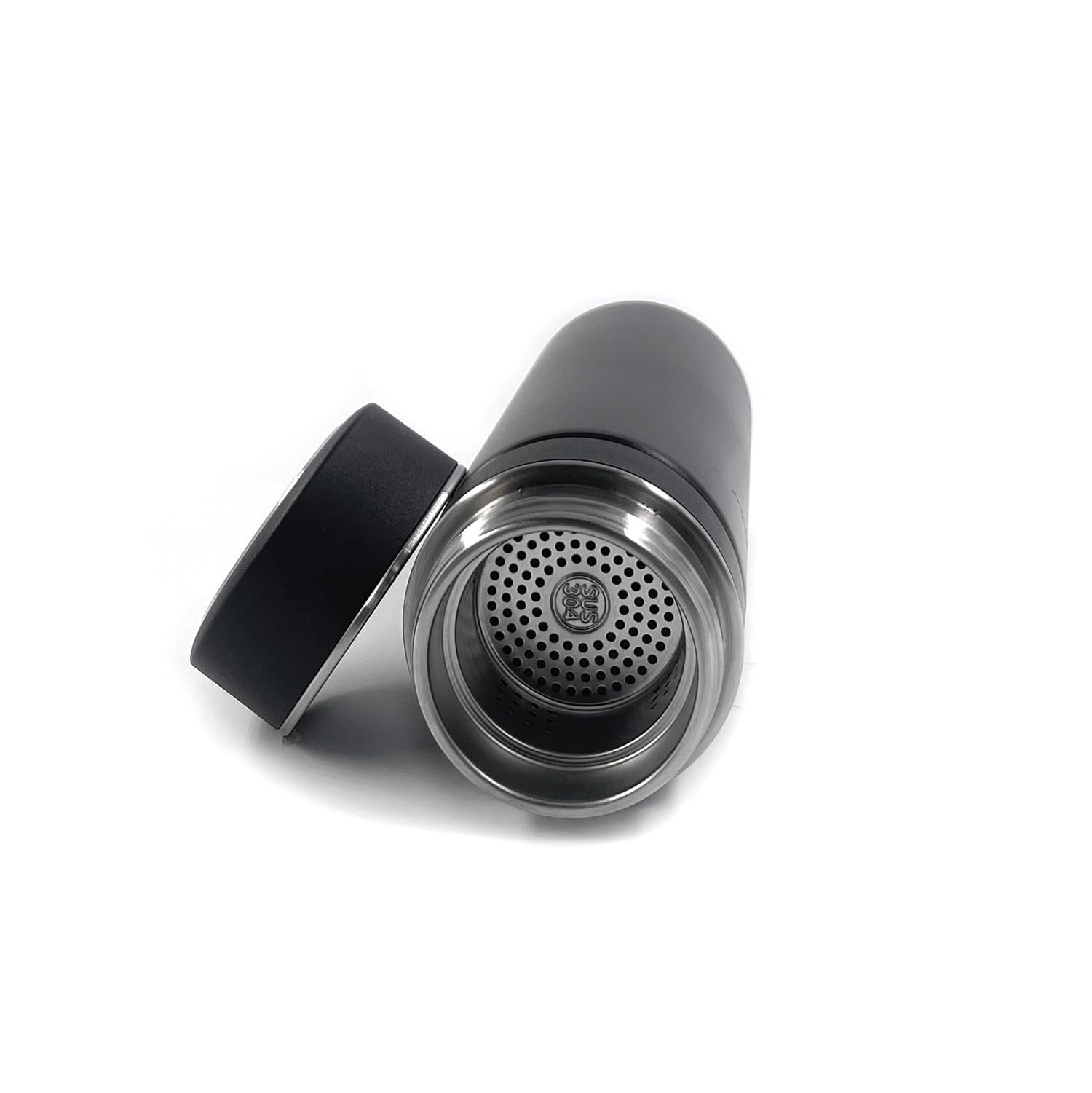 TEMPERA Bouteille Infuseur isotherme - 420ml | Double Paroi Acier inoxydable 316, Sans BPA | Filtre monobloc intégré | Étanche, Garde le chaud 8h, Froid 12h | Maté - Thé - Infusion