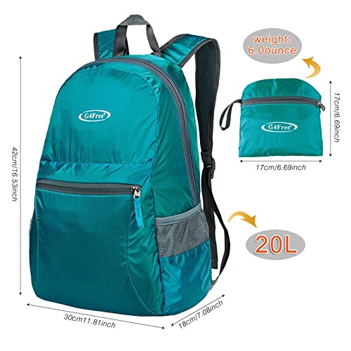 G4Free 20L Lightweight Packable Backpack Travel Hiking Daypack Foldable Backpack for Men Women by G4Free - Image 4