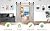 S&Z TOPHAND 24 in. x 84 in. Double Unfinished British Brace Knotty Barn Door with 8FT Sliding Door Hardware Kit/Solid Wood/Sliding Door/Double Surfaces (24x2, Door+ Big Wheel)