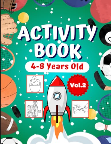 Activity Book for Kids Ages 4-8 Year Olds Vol 2: 100+ Exciting Puzzles and Activities for Children Ages 4, 5, 6, 7, 8 Featuring Mazes, Dot to Dot, ... With Full Answers for Hours of Fun and Lear image 2