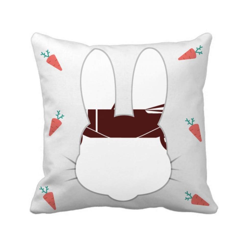 Cadeau Voiture Ancienne et Coussin Carré avec Silhouette Géométrique de Lapin