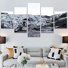 SIGNWIN 5 Panel Canvas Wall Art Skyline Sunset...