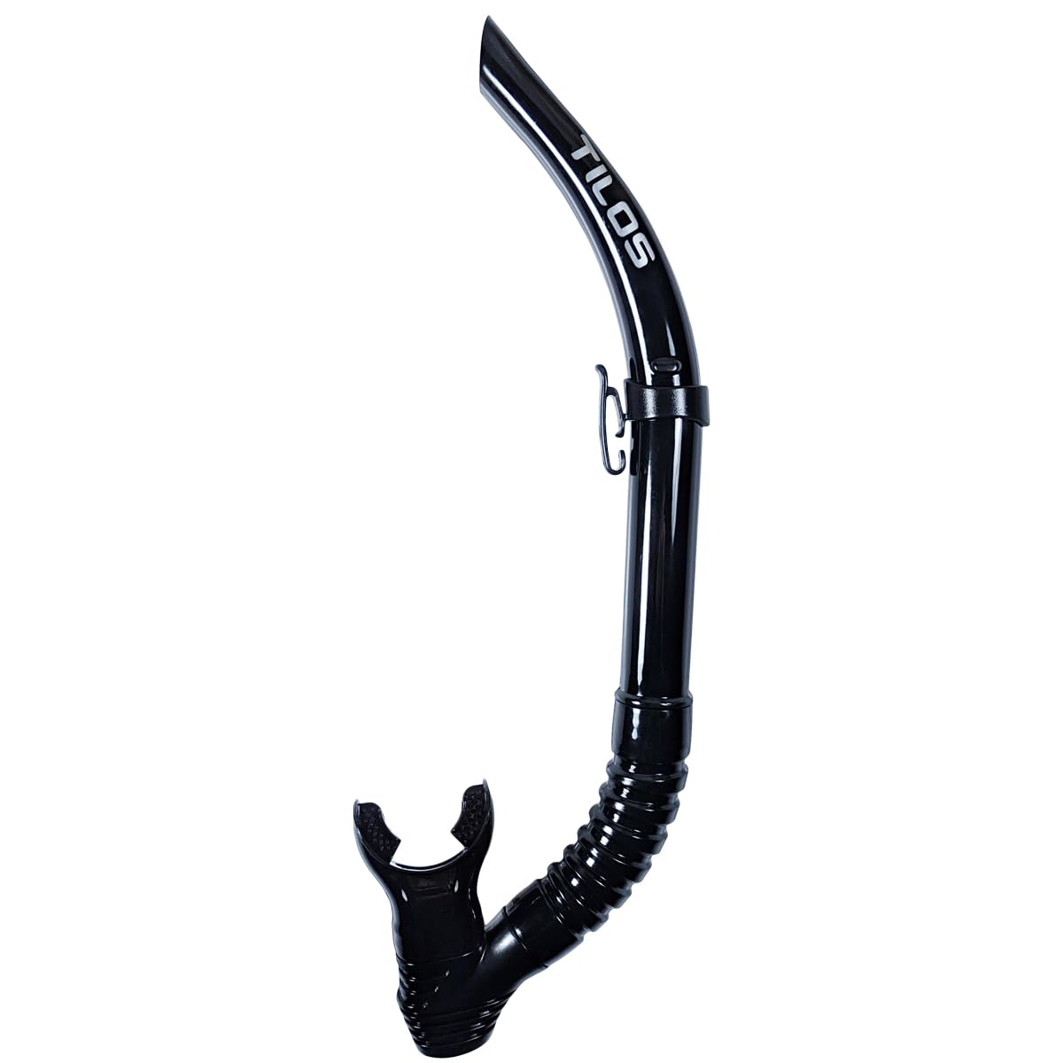 Tilos U-Pro II Snorkel - Classic Open Top Design with Flex Silicone Mouthpiece for Diving and Snorkeling