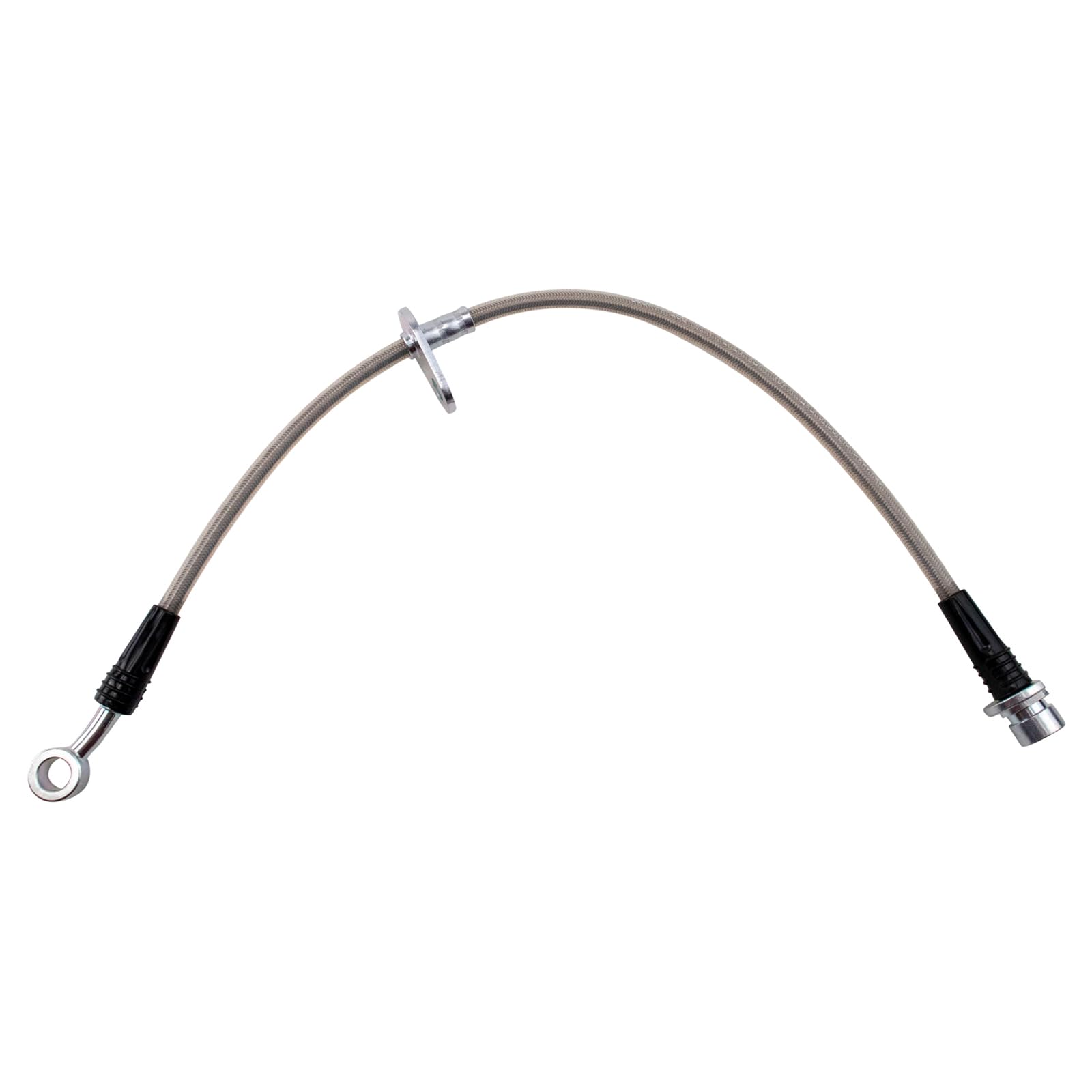 TRQ Rear Brake Hose Set For 2006-2011 Honda Civic - DOT Certified, Direct Fit Replacement