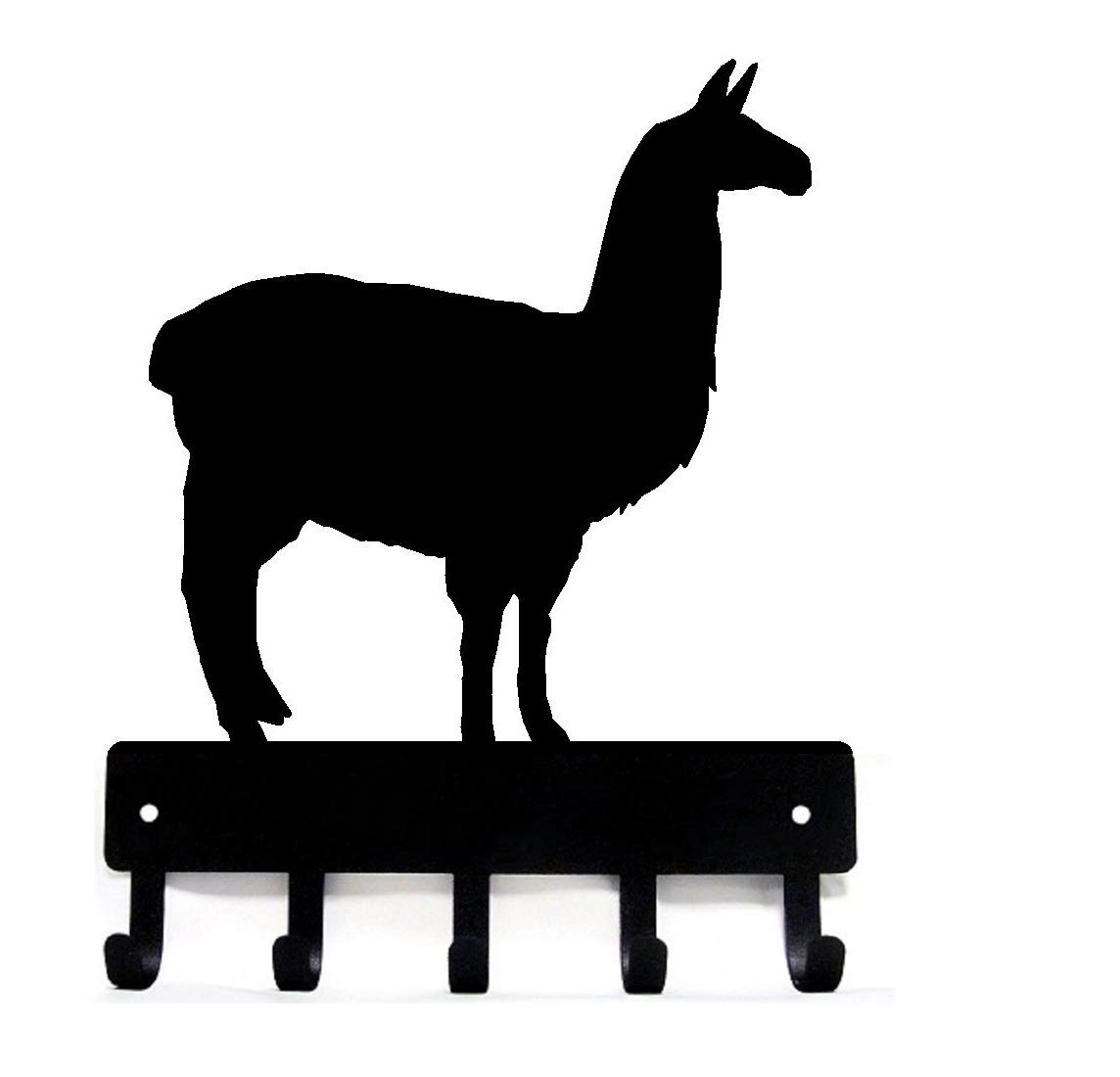 The Metal Peddler Llama Farm Key Rack Small 6 inch Wide - Made in USA