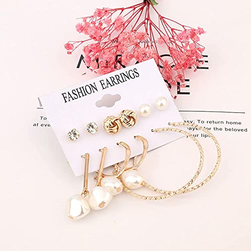 Image of Shining Diva Fashion Stylish Pairs Metal Earrings for Women and Girls