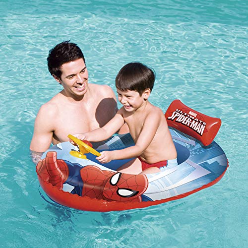 Bote Infantil Homem Aranha 1,12cm X71cm C/Volante Bestway