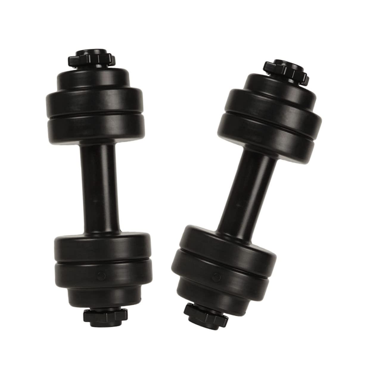 2pcs Dumbbell Shaped Water Bottle Leak Water Bottle for Exercise Yoga Capacity Workout Kettle Odorless Wear-resistant Design