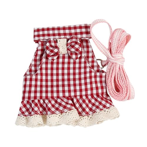 Mipcase Novelty Bunny Harness Leash Set Dress Harness for Small Pet Outdoor Walks Size l Comfortable Fit