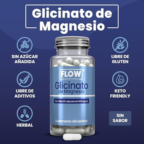 Vitamínicos, glicinato de magnesio gnc Marca FLOW SUPPLEMENT COMPANY (2)