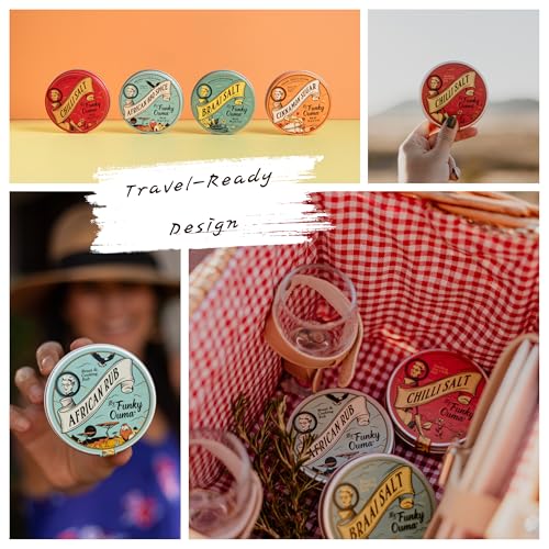 Funky Ouma Braai Salt 90 g – Natürliches BBQ Salz mit frischen Kräutern & Zitrone – Südafrikanische Gewürzmischung für Grillen & Kochen – Perfekt zu Fleisch, Gemüse & Tofu – 100% natürliche Zutaten