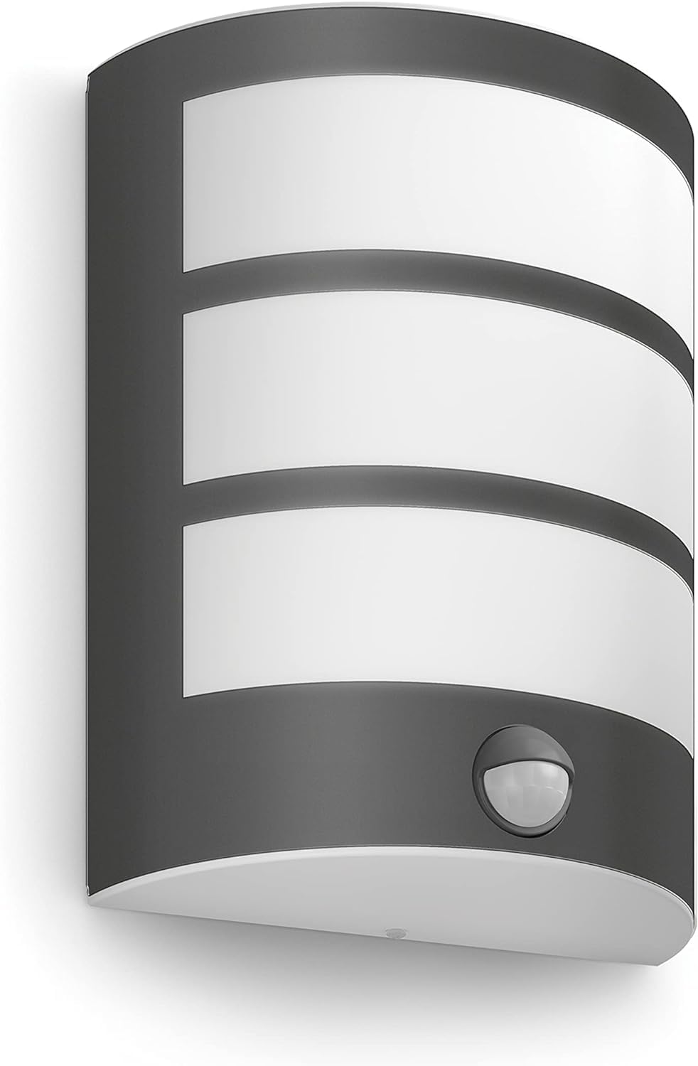 PHILIPS LED Python Outdoor 6W Wall Light [Cool White - Anthracite Grey] Water Resistant IP44, for Garden, Patio and Terrace Lighting.