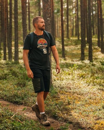 Pinewood 5316 Finnveden Trail Hybrid Shorts Black/Mossgreen (462) C54