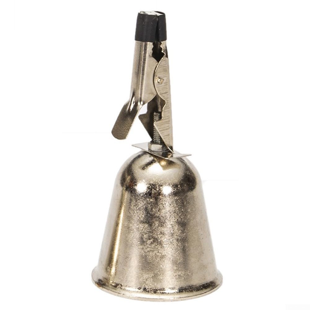 5 campanas de alarma de mordida de pesca, clips de metal para caña, ideal para pesca nocturna con alertas de sonido fuerte (pequeño)