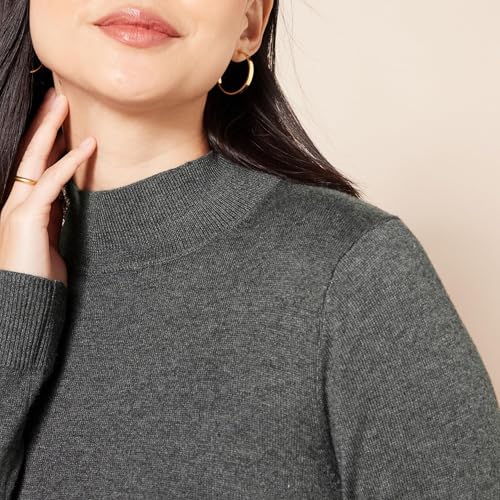 Image of Amazon Essentials Women's Lightweight Mock Neck Pullover Sweater, Regular Fit (Available in Plus Size)