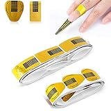 ❀【Einfach zu bedienen】Ist aus hochwertigem Papiermaterial hergestellt und für den täglichen Gebrauch robust und für den Kontakt mit der Haut ungiftig. Jedes Formblatt ist mit Nummern bedruckt, mit denen Sie die gewünschte Länge und Form erhalten werden. Die selbstklebende Funktion ermöglicht das Ankleben und Entfernen.