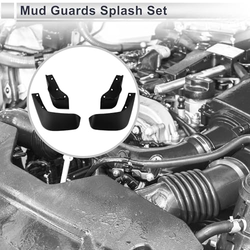Image of X AUTOHAUX 1set Front and Rear Mud Flaps Splash Guards Mud Guards for Suzuki S-PRESSO 2019-2023 W /Mount Accessories