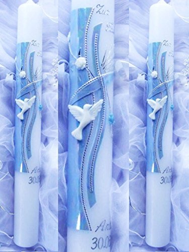 Battesimo candela comunione candela di ragazza-37