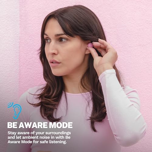 Image of JLab Go Air Pop+, True Wireless Earbuds, Bluetooth Earbuds with Microphone, Dual Connect, EQ3 Sound, Pink