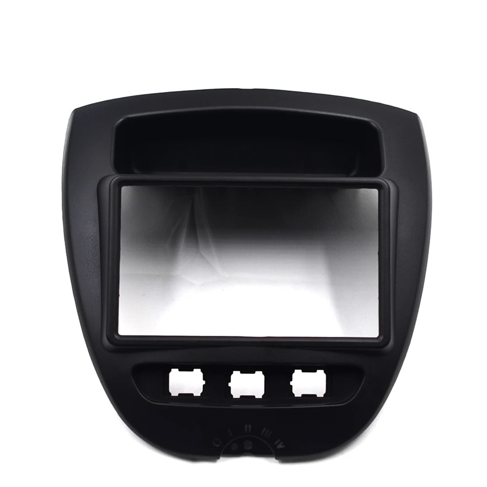 Cadre Façade Cache-Radio Cadre Autoradio DVD Double DIN 7 Pouces Compatible avec Citroën C1 Compatible Peugeot 107 (2005-2014) - Cache De Façade Stéréo
