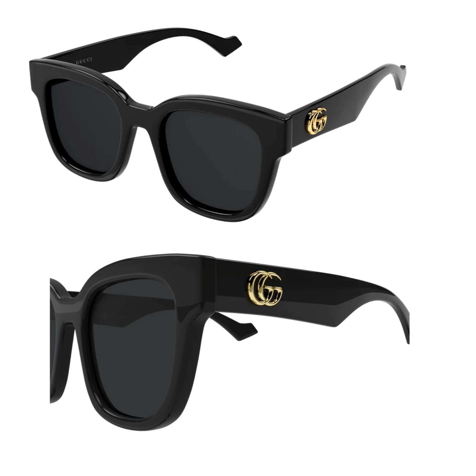 Gucci GG0998S GG Running Logo Squared Shape Sunglasses Sunglasses