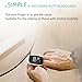 Pulse Oximeter Fingertip, Pulse Oximeter with Rechargeable, Oxygen Meter Finger Pulse Oximeter, Fingertip Blood Oxygen Saturation Monitor Rechargeable, Accurate Fast SpO2 Reading for Sports (White)
