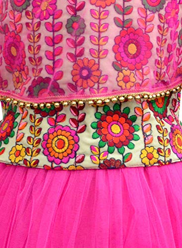 Image of A.T.U.N. (ALL THINGS UBER NICE) Girl's Ghagra Synthetic Readymade Lehenga Choli