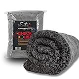 Generisch RAMANDACAR Premium Mikrofasertuch 1400 GSM XXL – Auto Trockentuch – Ultra Saugfähig & Lackschonend – Profi Fahrzeugreinigung, Poliertuch Ideal für Auto, Motorrad & Haushalt