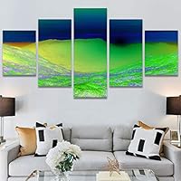 SIGNWIN 5 Panel Canvas Wall Art Modern Art Coastal Colorful Multicolor Photography Romantics Sunset for Home Decorations Ready to Hang - 60