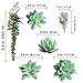 14 Pcs Assorted Artificial Succulents Plants Unpotted Green Hops String of Pearls Echeveria Air Plant Picks Fake Succulents Bulk for Succulent Garden Arrangement Centerpiece Indoor Outdoor Home Decor