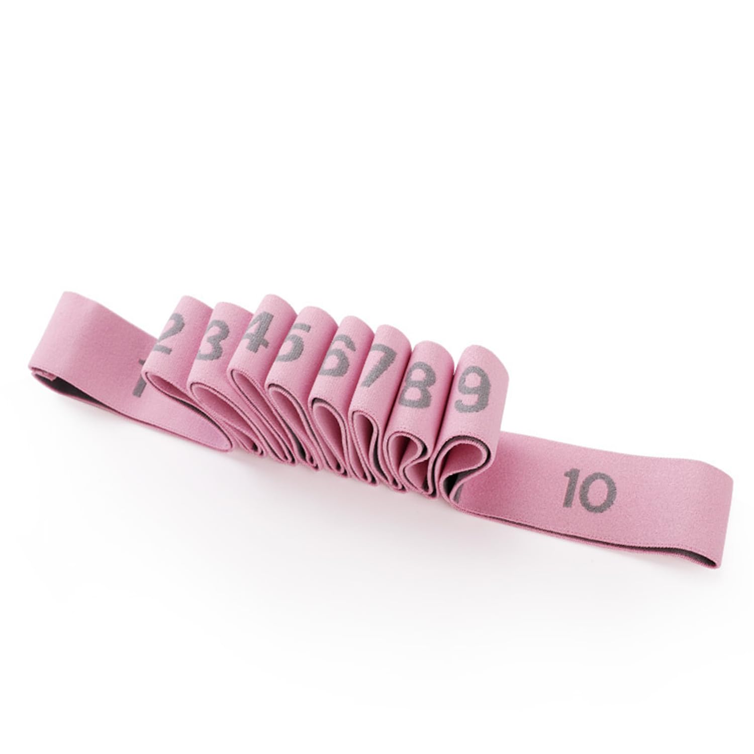 Puvin Stretch Bands for Exercises, Pilates Elastic Band, Yoga Stretching Strap, Fabric Stretch Strap, Flex Strap with 10 Loops for Physiotherapy, Unisex, Dance, Gymnastics and Pilates Stretch Band