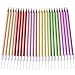 20 Count Party Long Thin Cake Candles Metallic Birthday Candles in Holders for Birthday Cakes Decorations, Rainbow