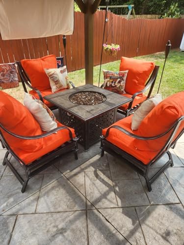 Flymei Patio Cushion Covers 24X22X4 Waterproof Outdoor Cushion Cover Replacement 4Packs Outdoor Seat Cushion Slipcover For Outdoor Rattan Chair Sofa thumb #5