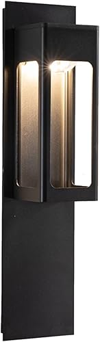 Apliques de pared, lámpara de pared al aire libre, moderna puerta exterior, lámpara de inducción LED, aplique de pared, aplique de pared de metal en