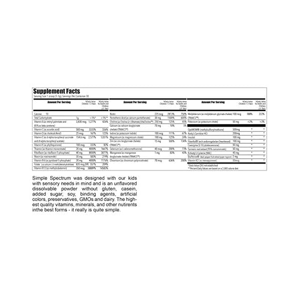 Simple-Spectrum-Vitamin-Supplement Simple Spectrum Vitamin Supplement, Nutritional Support, No Added Sugars or Artificial Ingredients