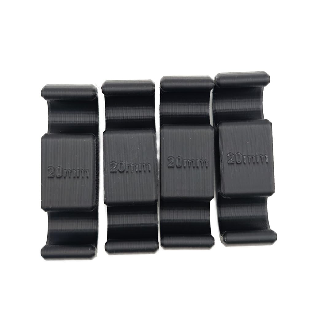 CPU Liquid Coolers Tube Combs 4 Pieces Set for Tube Diameter Up to 11 Mm （0.43in） for Corsair AIO Radiator Tubes Comb Cable Accessories (20mm)