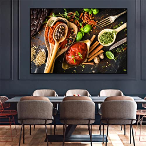 Cuisine fruits photos toile peinture pour raviver un mur blanc de restaurant